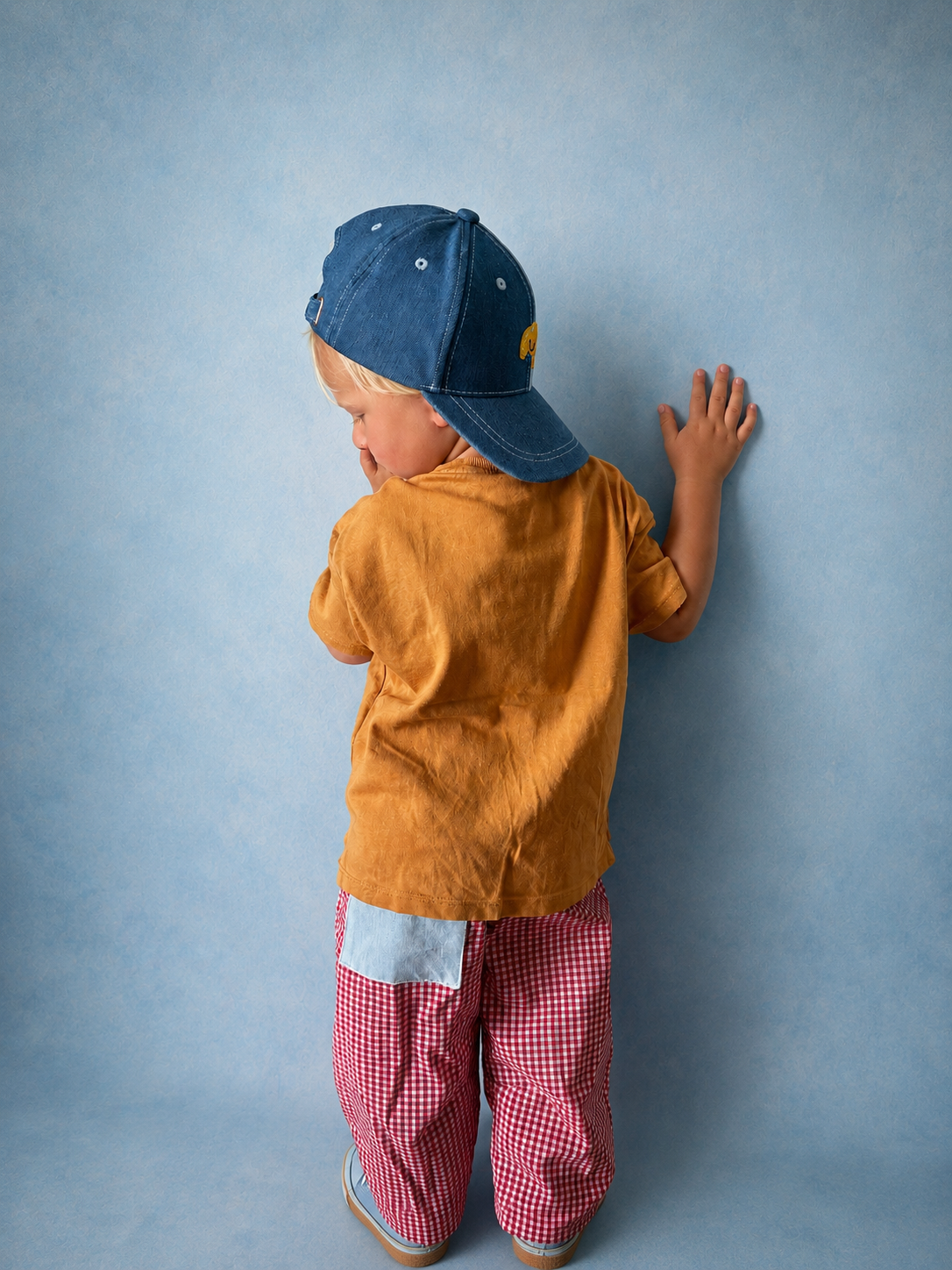 Croissant denim hat