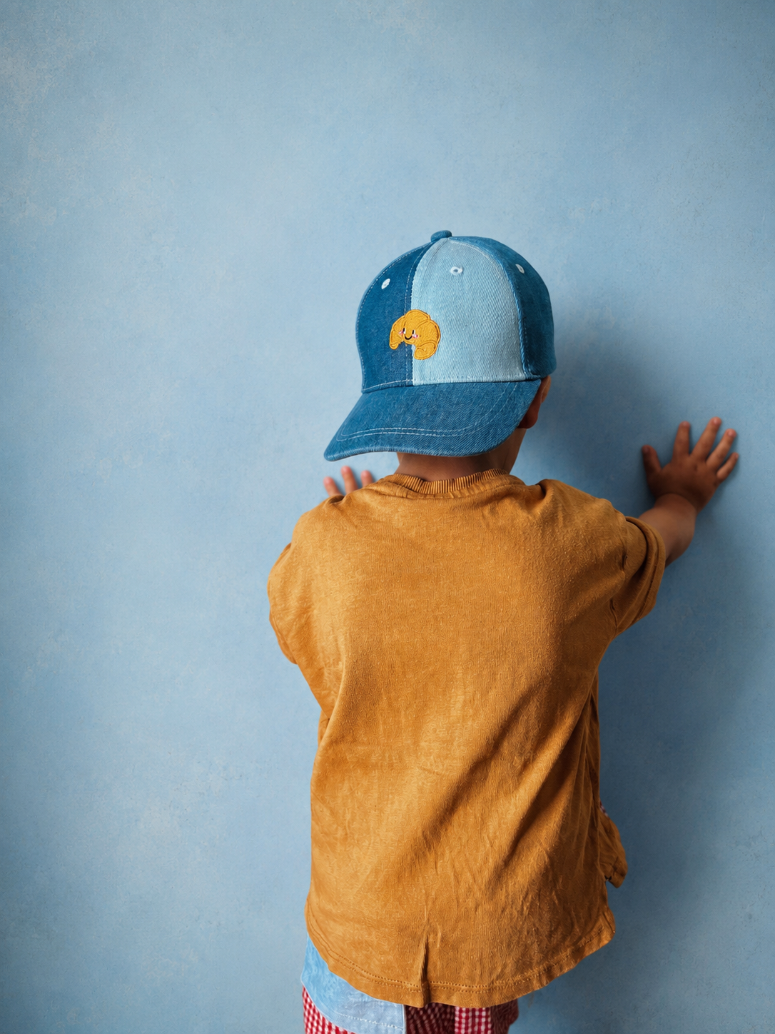 Croissant denim hat