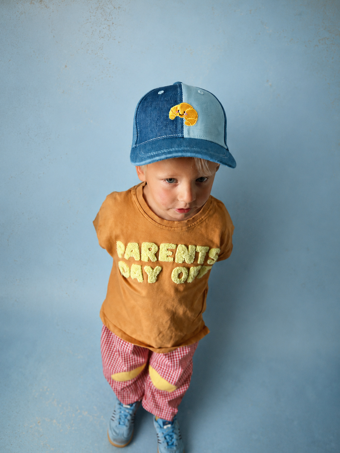 Croissant denim hat